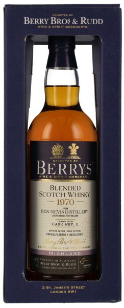 Ben Nevis 1970/2014 Blended Scotch Berry Bros. &amp; Rudd #2 44,7% vol.