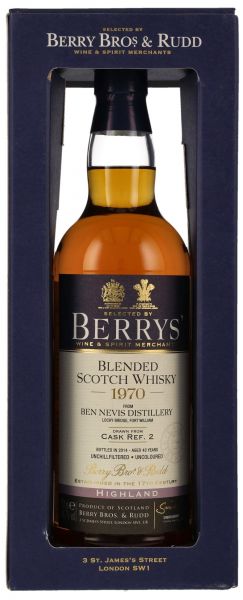 Ben Nevis 1970/2014 Blended Scotch Berry Bros. & Rudd #2 44,7% vol.