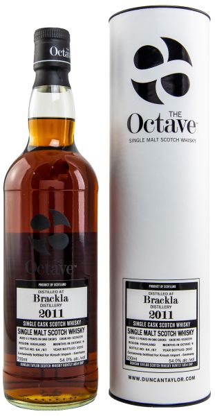 Brackla 11 Jahre 2011/2022 Duncan Taylor Sherry Octave Cask #9336229 54% vol.