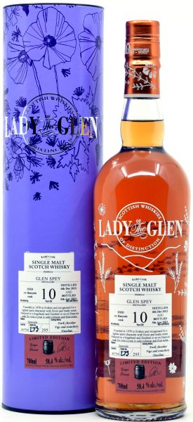 Glen Spey 10 Jahre 2012/2023 Banyuls Cask Lady of the Glen 58,4% vol.