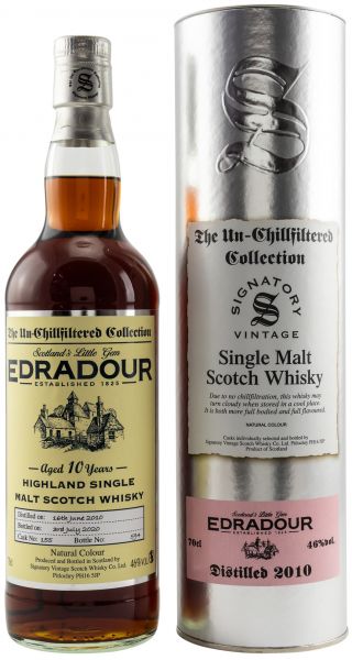 Edradour 10 Jahre 2010/2020 SV Un-Chillfiltered Collection #155