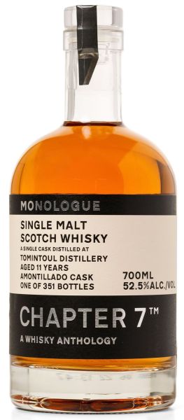 Tomintoul 11 Jahre 2010/2022 Amontillado Cask Chapter 7 MONOLOGUE 52,5% vol.