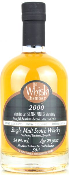 Benrinnes 20 Jahre 2000/2020 The Whisky Chamber 54,9% vol.