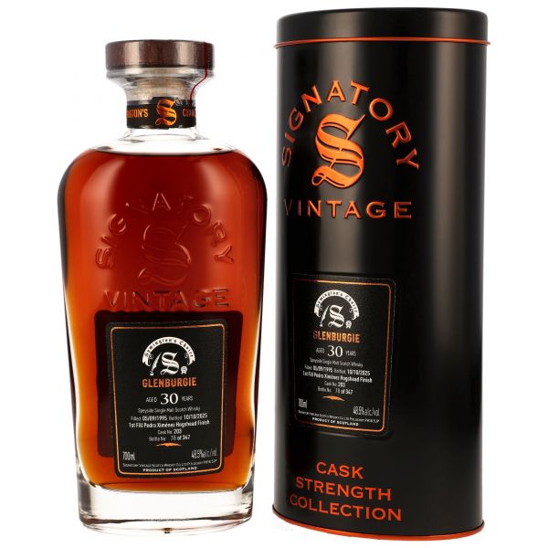 Glenburgie 30 Jahre 1995/2025 1st Fill PX Sherry #203 Signatory Symington’s Choice 48,5% vol.