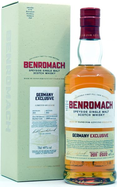 Benromach 2011/2022 Germany Exclusive Batch #2 48%vol
