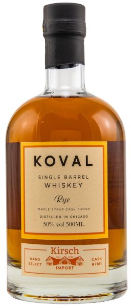 Koval Single Barrel Rye Whiskey Maple Syrup Cask #7161 50% vol.