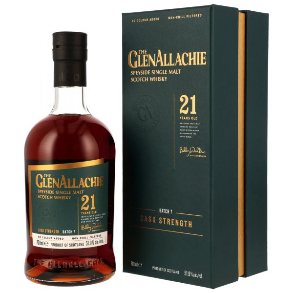 Glenallachie 21 Jahre Cask Strength Batch 7 51,9% vol.