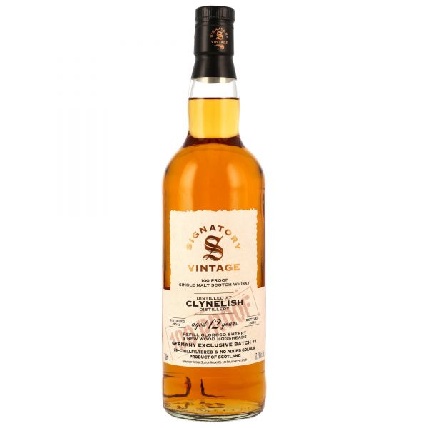 Clynelish 12 Jahre 2013/2026 Signatory Vintage 100 Proof Germany Exclusive #1 57,1% vol.