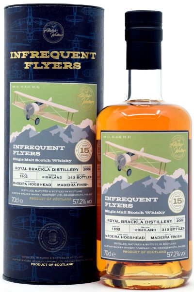 Royal Brackla 15 Jahre 2006/2022 Madeira Cask Alistair Walker Infrequent Flyers 57,2% vol.