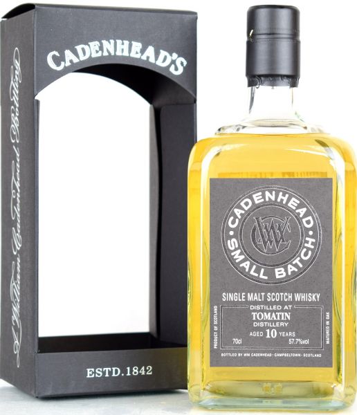 Tomatin 10 Jahre 2008/2019 Cadenhead 57,7% vol.