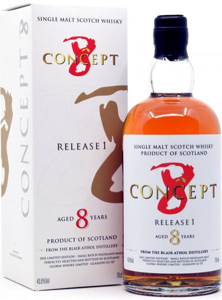 Blair Athol 8 Jahre Concept 8 Release #1 40,8% vol.