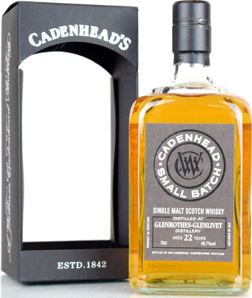 Glenrothes 22 Jahre 1996/2019 Cadenhead 49,7% vol.