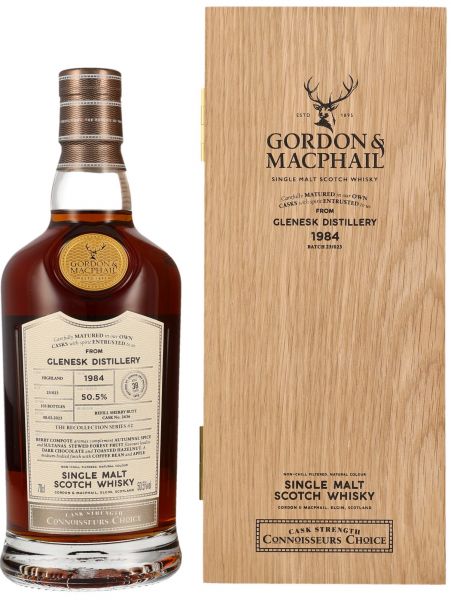 Glenesk 38 Jahre 1984/2023 Sherry Cask Gordon &amp; MacPhail 50,5% vol.