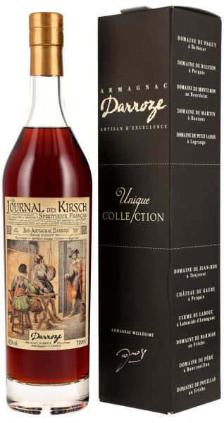 Domaine de Busquet 1999/2025 Bas-Armagnac Darroze Journal des Kirsch N.10 49,5% vol.