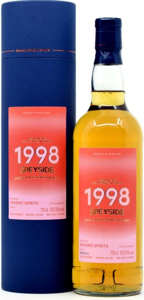 Speyside Single Malt 23 Jahre 1998/2022 Spheric Spirits 55,5% vol.