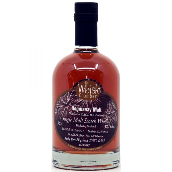 Caol Ila 10 Jahre 2015/2025 Ruby Port The Whisky Chamber Hogmanay Malt 57,1% vol.