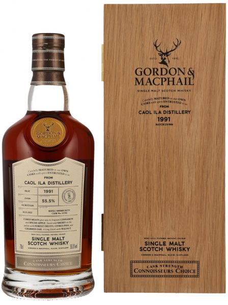 Caol Ila 31 Jahre 1991/2022 Sherry Cask #13702 Gordon &amp; MacPhail Cask Strength 55,5% vol.