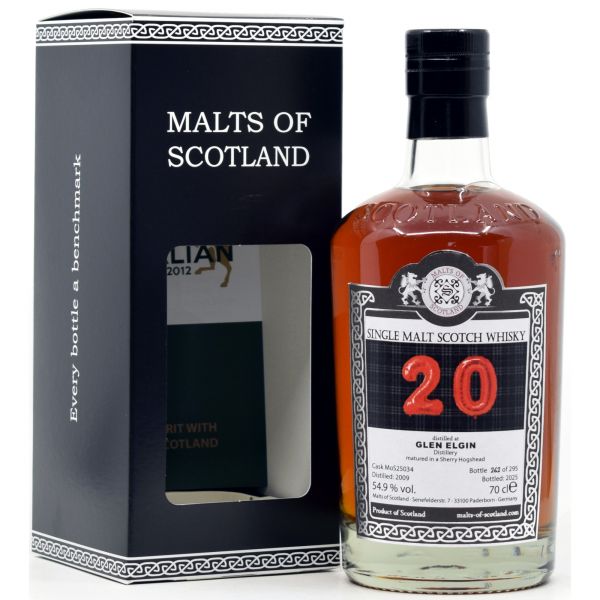 Glen Elgin 16 Jahre 2009/2025 Sherry Cask 20th Anniversary Malts of Scotland 54,9% vol.