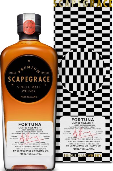 Scapegrace FORTUNA VI Limited Edition New Zealand Single Malt 46% vol.