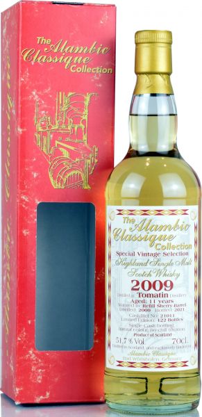 Tomatin 11 Jahre 2009/2021 Sherry Cask Alambic Classique 51,7% vol.