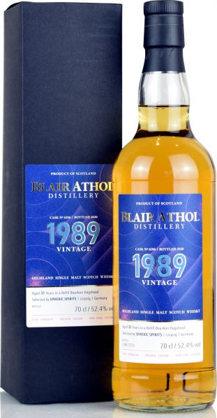 Blair Athol 31 Jahre 1989/2020 Spheric Spirits 52,4% vol.