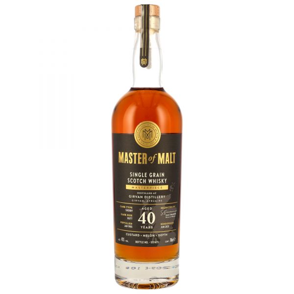 Girvan 40 Jahre 1985/2025 Sherry Cask Master of Malt Masterpiece 49% vol.