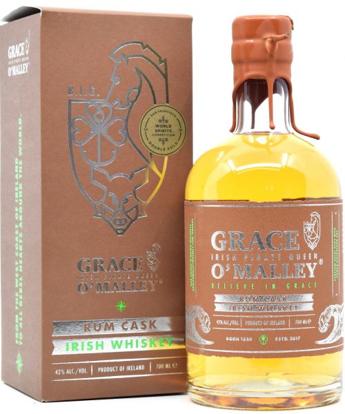 Grace O’Malley Rum Cask Irish Whiskey 42% vol.