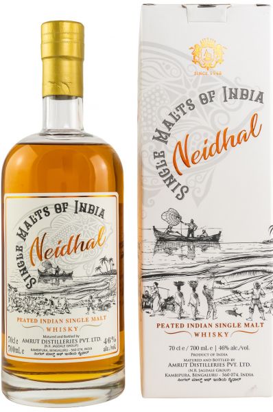 Amrut Neidhal Peated Single Malts of India 46% vol.