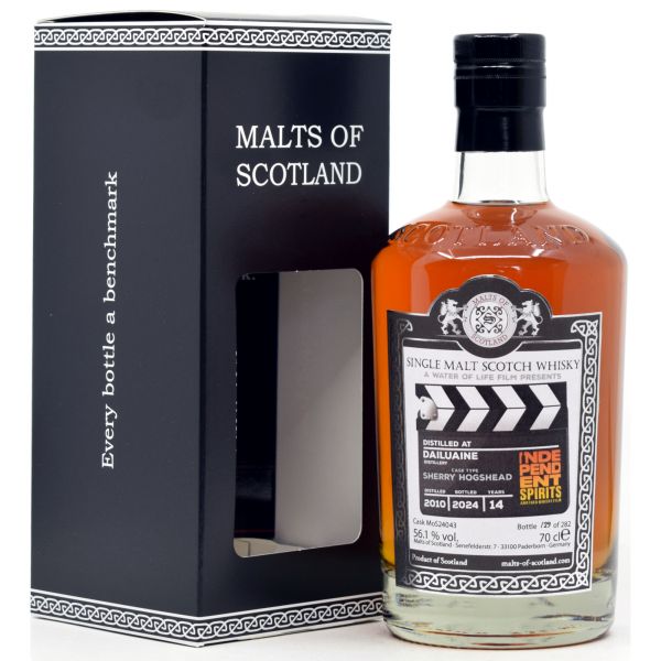 Dailuaine 2010/2024 Sherry Cask Malts of Scotland Independent Spirits 56,1% vol.