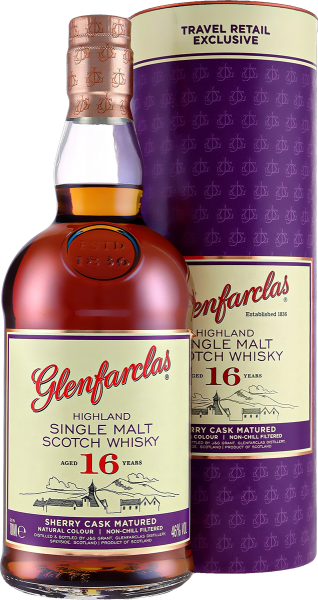 Glenfarclas 16 Jahre Sherry Cask Travel Retail 46% vol.