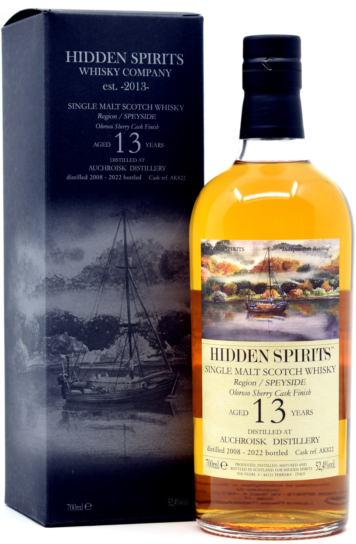 Hidden Spirits 13 Years Old – Speyside Single Malt Scotch Whisky