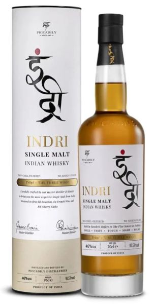 Indri Trini The Three Wood Indian Single Malt 46% vol.