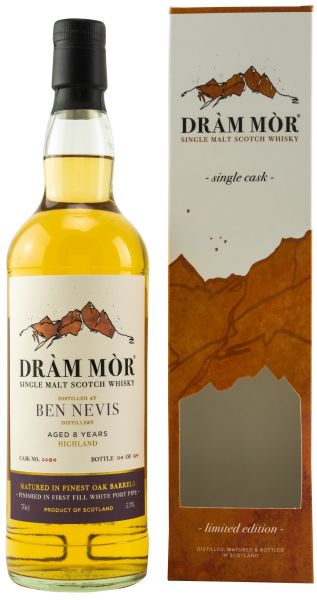 Ben Nevis 8 Jahre 2012/2021 1st Fill White Port Cask Dram Mor 53% vol.
