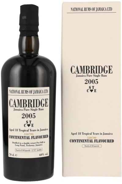 Cambridge 2005/2023 Long Pond STCE Jamaica Pure Single Rum 60% vol.