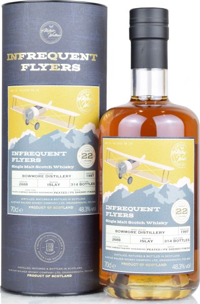 Bowmore 22 Jahre 1997 Sherry Cask Alistair Walker Infrequent Flyers 48,3% vol.
