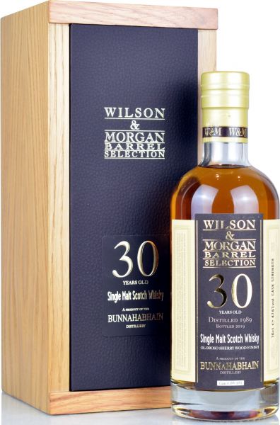 Bunnahabhain 30 Jahre 1989/2019 Sherry Cask Wilson & Morgan 47,6% vol.