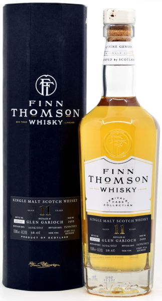 Glen Garioch 11 Jahre 2012/2023 1st Fill Bourbon Finn Thomson 58,4% vol.