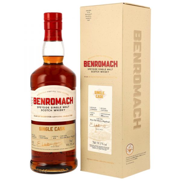 Benromach 12 Jahre 2014/2026 1st Fill Sherry Single Cask #434 59,3% vol