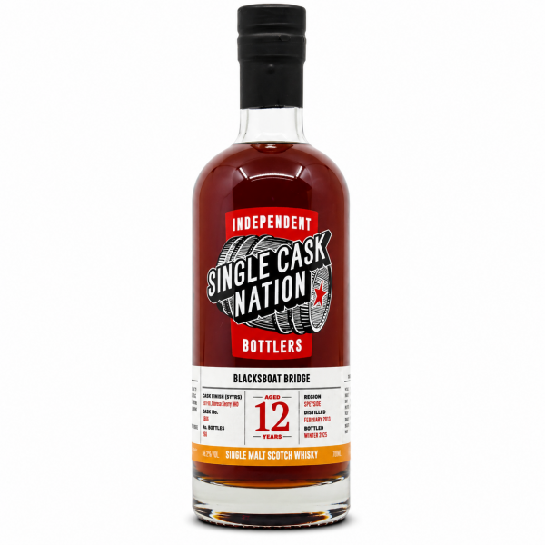 Blacksboat Bridge 12 Jahre 2013/2026 1st Fill PX Cask Single Cask Nation 58,5% vol.