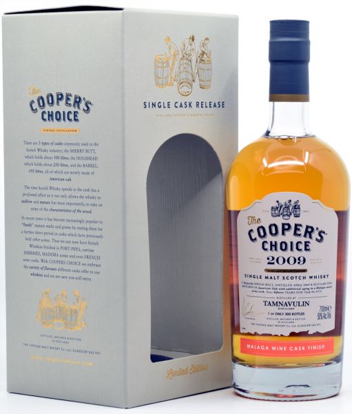 Tamnavulin 2009/2024 Malaga Cask Cooper's Choice 50% vol.