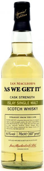 As we get it! Islay Cask Strenght 61% vol.