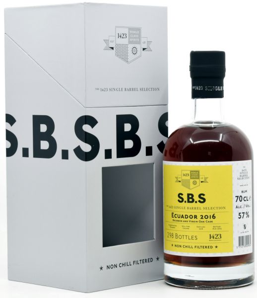 S.B.S. Ecuador 2016/2024 Bourbon & Virgin Oak Cask SBS 57% vol.