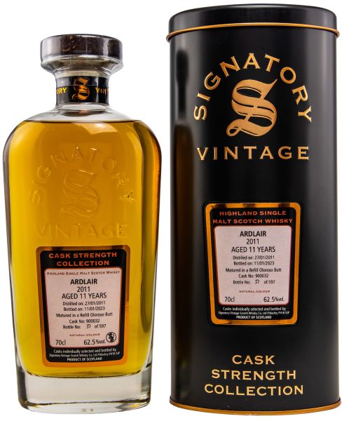 Ardlair (Ardmore) 2011/2023 Sherry Cask Signatory Cask Strength Collection #900032 62,5% vol.