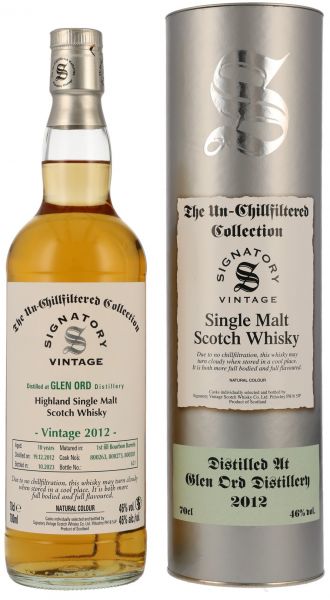 Glen Ord 2012/2023 Signatory Vintage Un-Chillfiltered Collection 46% vol.
