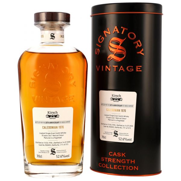 Caledonian 50 Jahre 1976/2026 Signatory Vintage x 50th Anniversary Kirsch Import 52,6% vol.