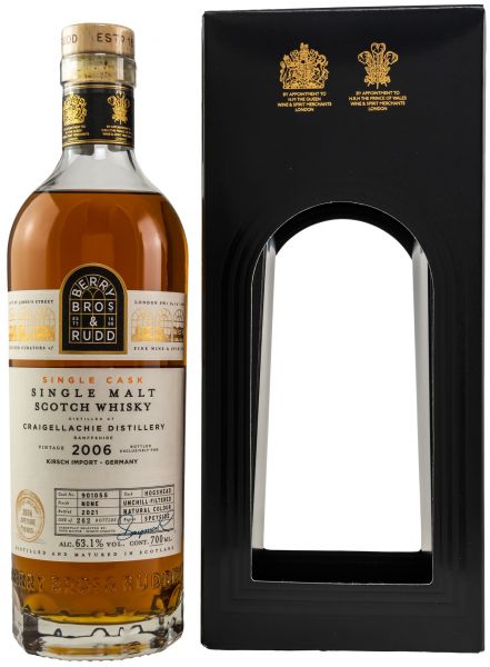 Craigellachie 15 Jahre 2006/2021 Sherry Cask Berry Bros. & Rudd #901055 63,1% vol.