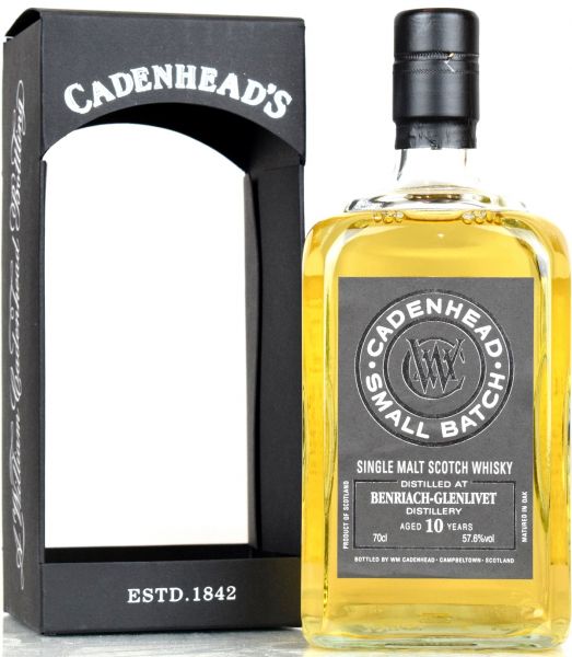 Benriach 10 Jahre 2008/2018 Cadenhead's 57,6% vol.