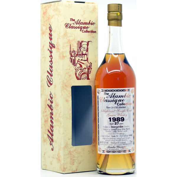 Invergordon 37 Jahre 1989/2026 Rioja Wine Barrel Alambic Classique 42,9% vol.