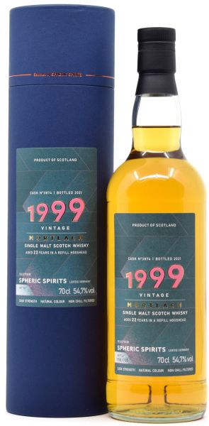 Mortlach 22 Jahre 1999/2021 Spheric Spirits 54,7% vol.