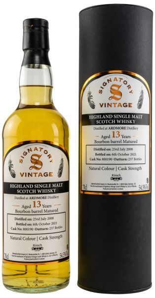 Ardmore 2008/2021 Signatory Vintage Cask Strength for Germany 54,5% vol.